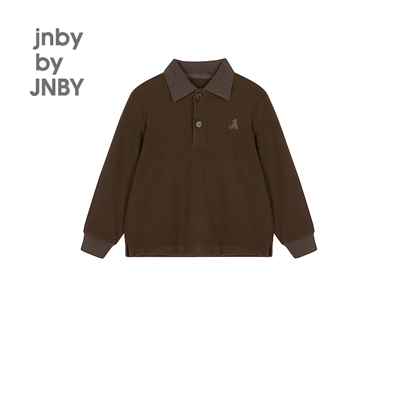 jnbybyJNBY新款江南布衣童装宽松长袖polo衫T恤25春男童1P111374H