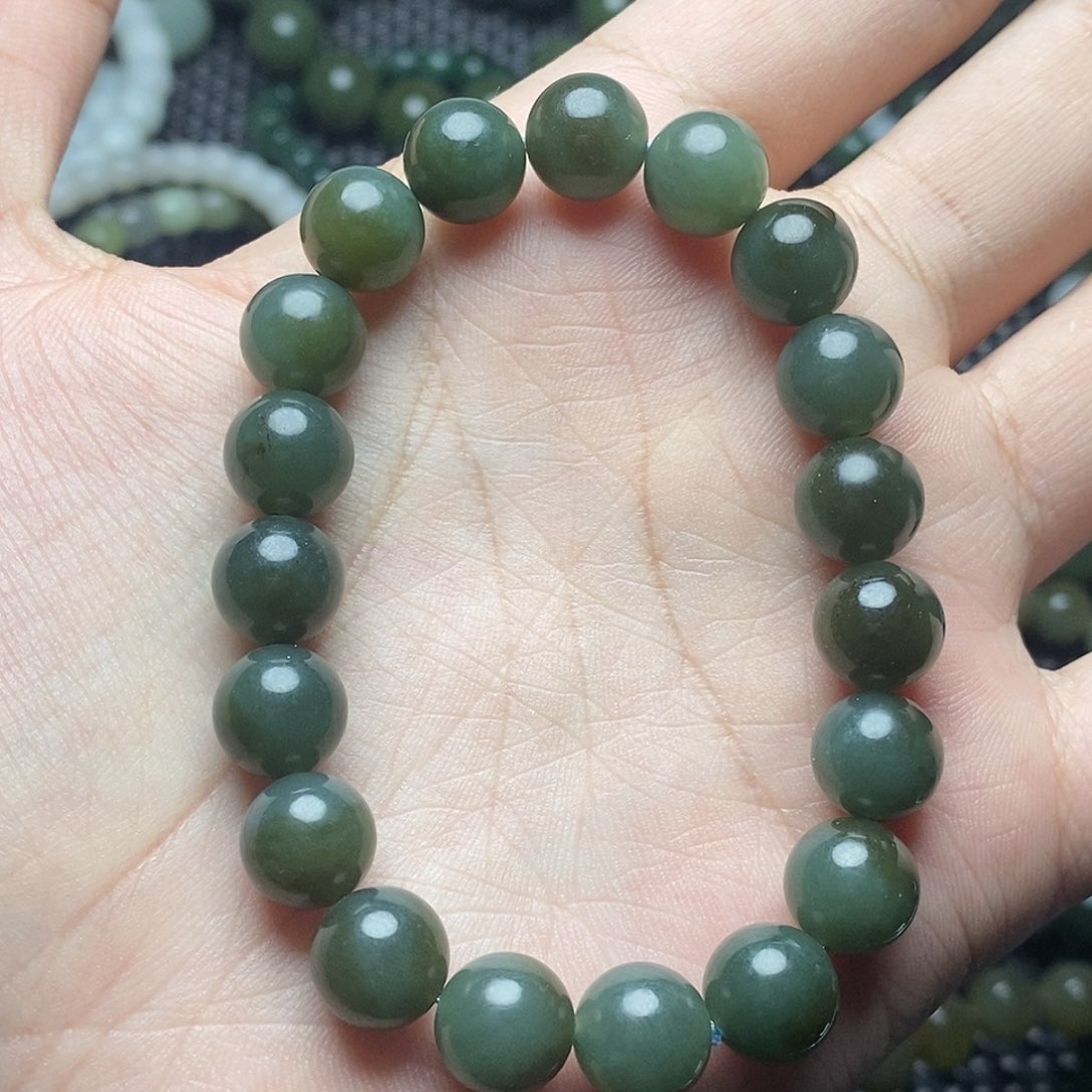 和田玉未镶嵌手串17