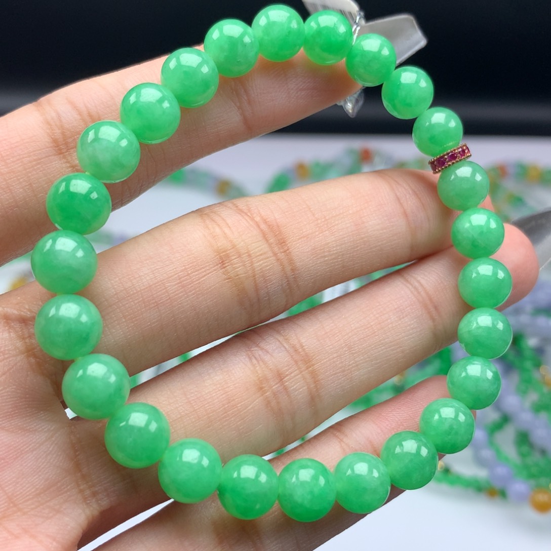 翡翠手链未镶嵌卡