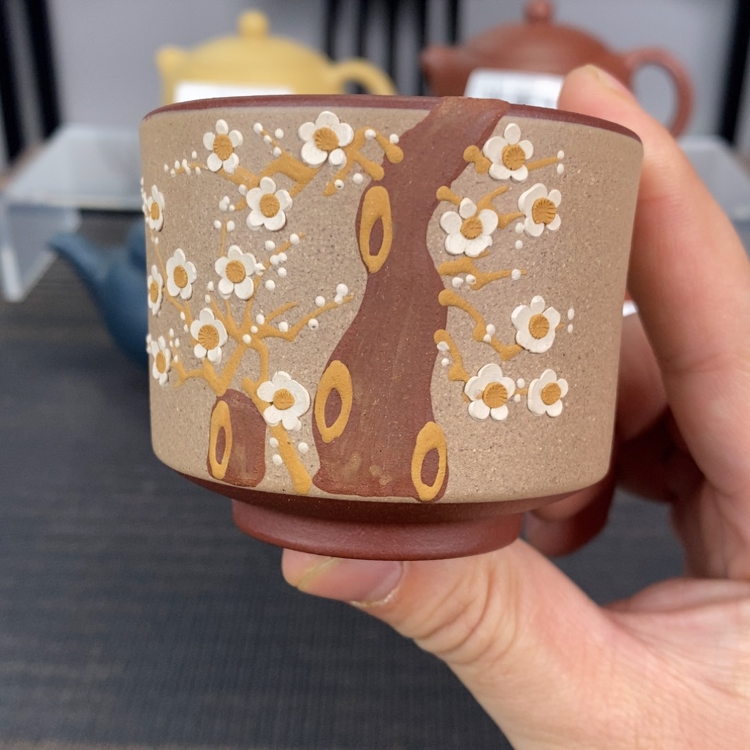 茶壶紫砂紫泥杯子容量60毫升