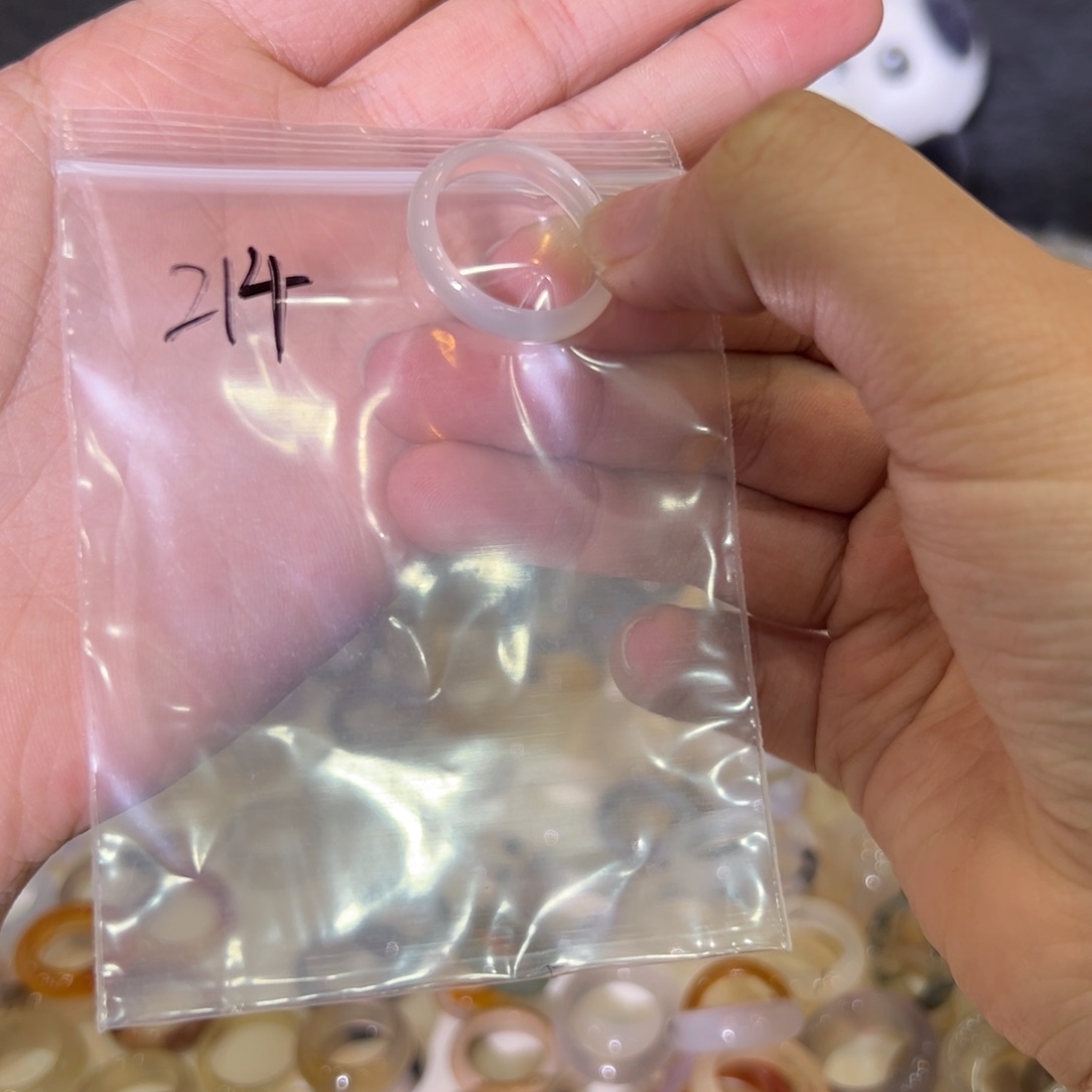 玛瑙/玉髓戒指合金214港21