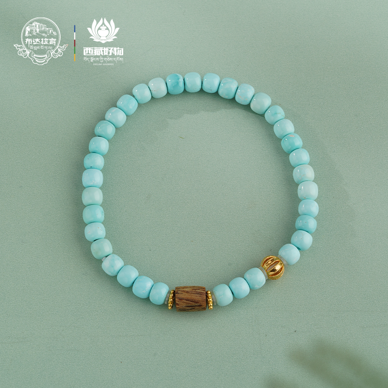 L243922-绿松沉香18k金手串时尚