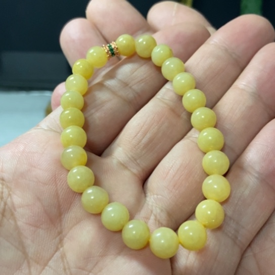 翡翠未镶嵌手串卡7.9