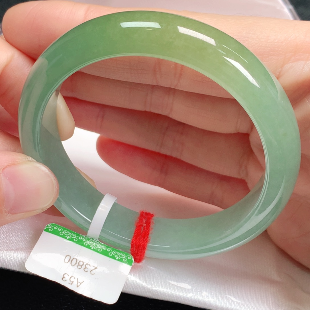 翡翠手镯未镶嵌53加