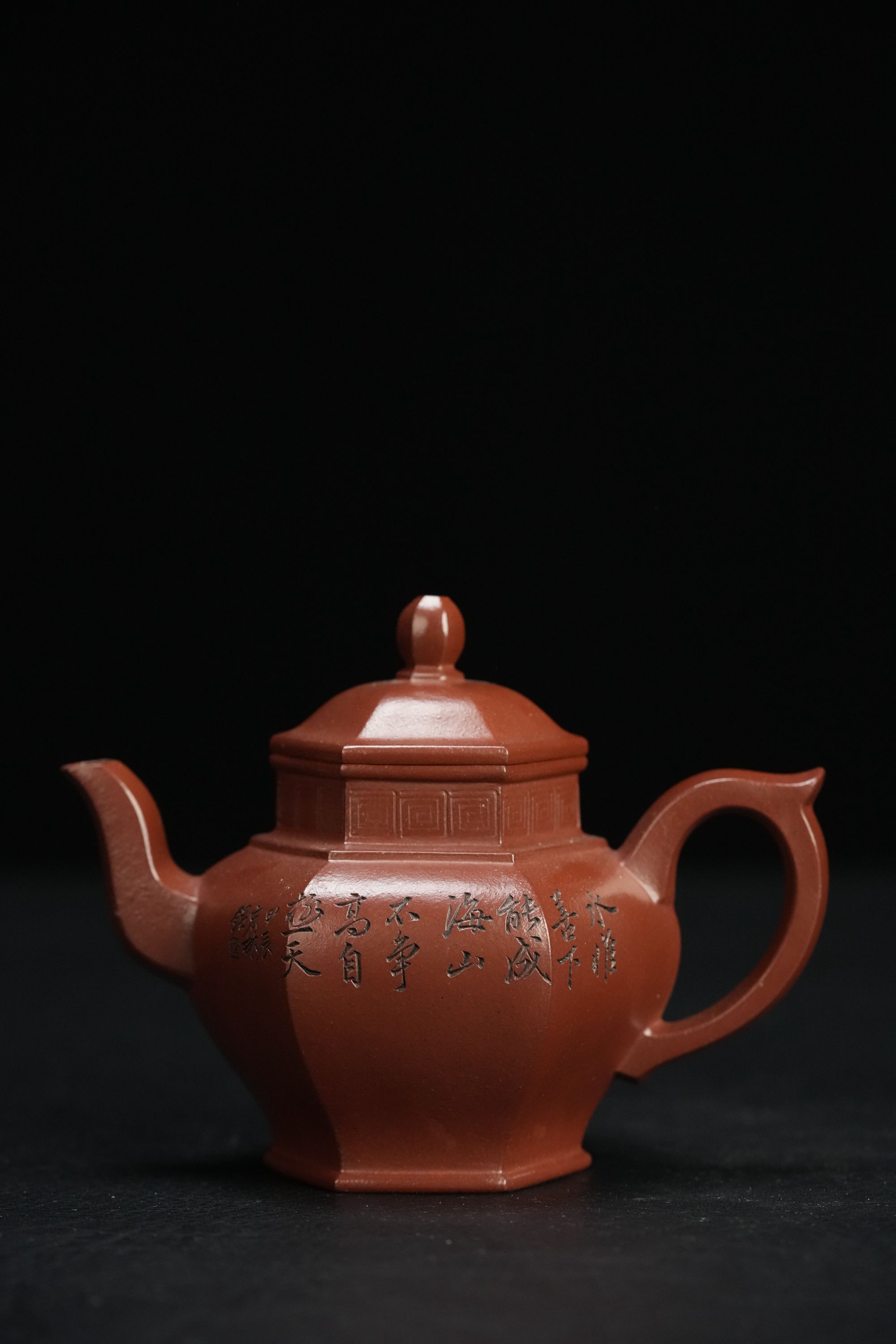 凡凡会客厅 JW13黄婷六方宫灯底槽清220cc 紫砂壶