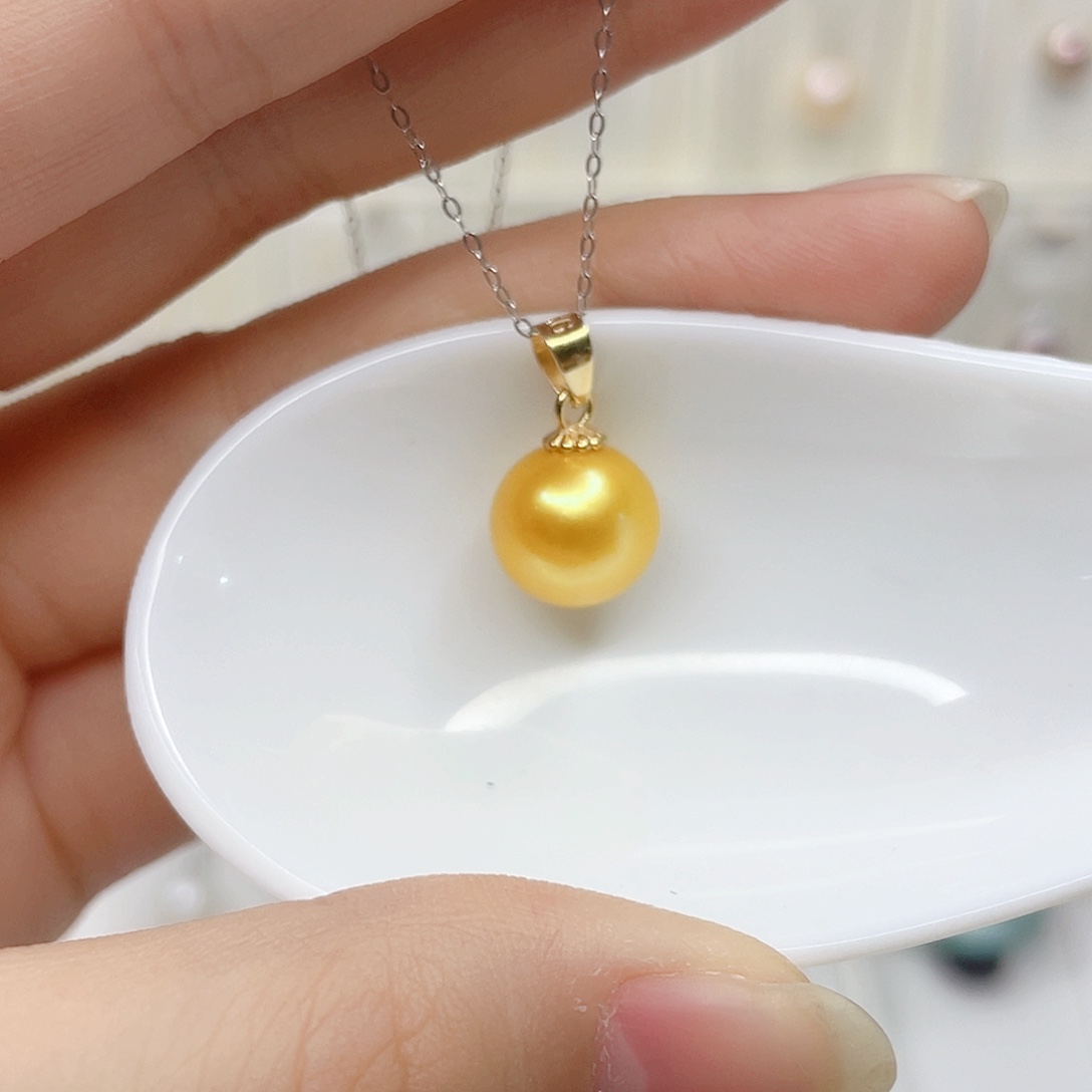 淡水珍珠项链合金