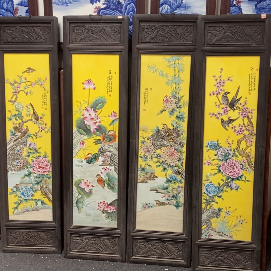 瓷片唐**哥景德镇瓷板画柴窑烧制