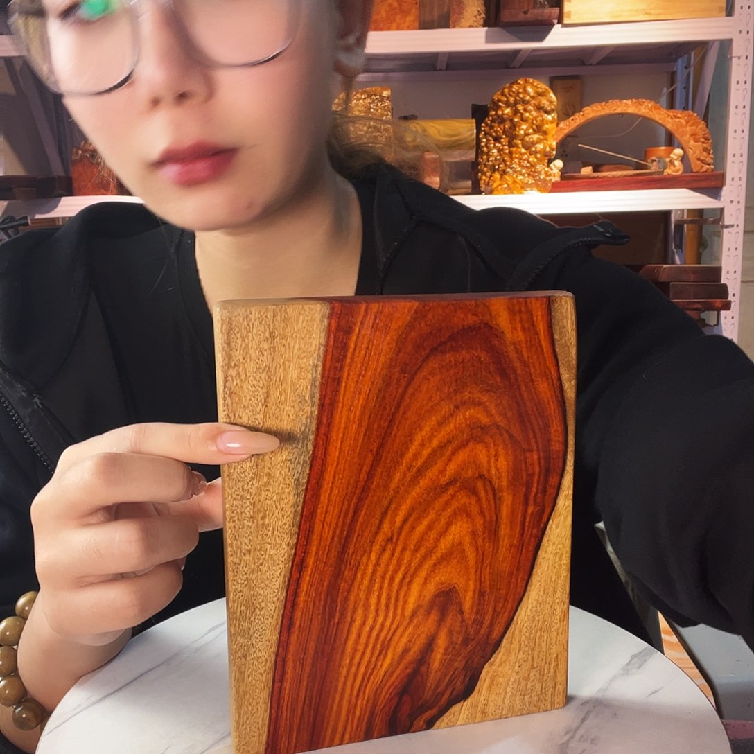 紫檀木类端景台铭**海