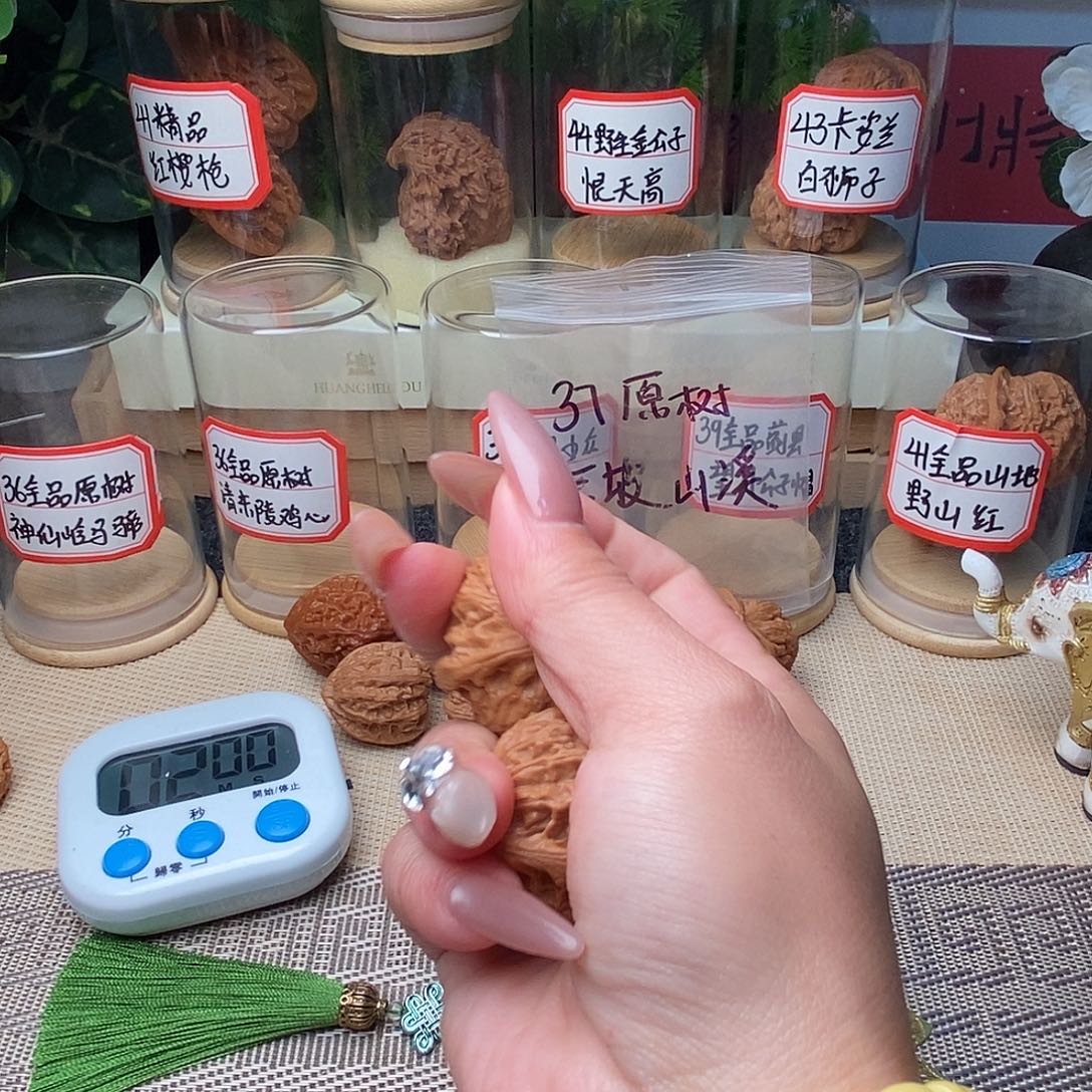 ****狼文玩核桃把件原树山溪……