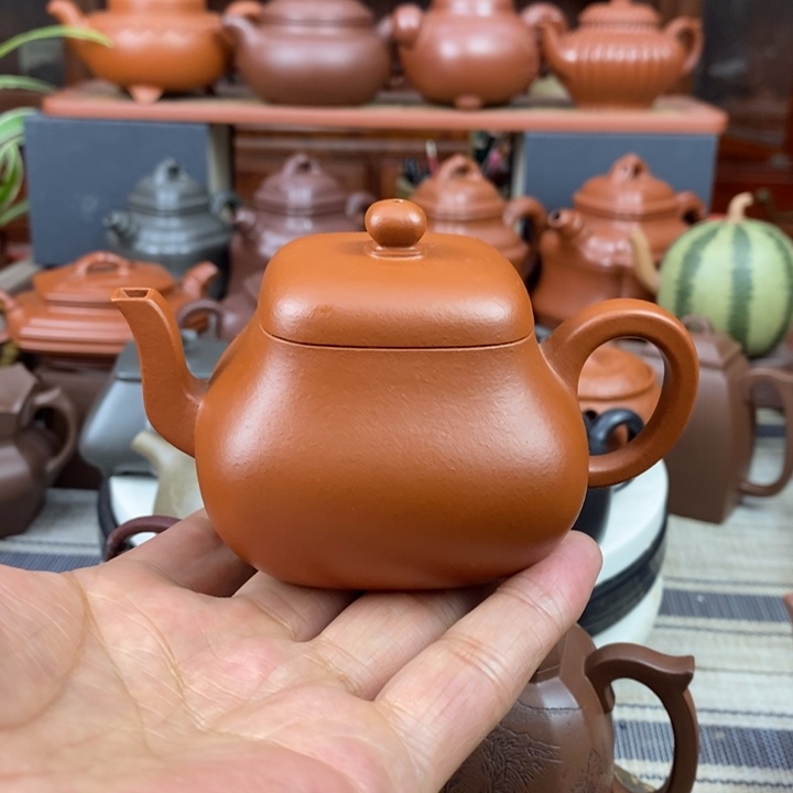 紫砂茶壶四方君德150cc原矿赵庄朱泥特价