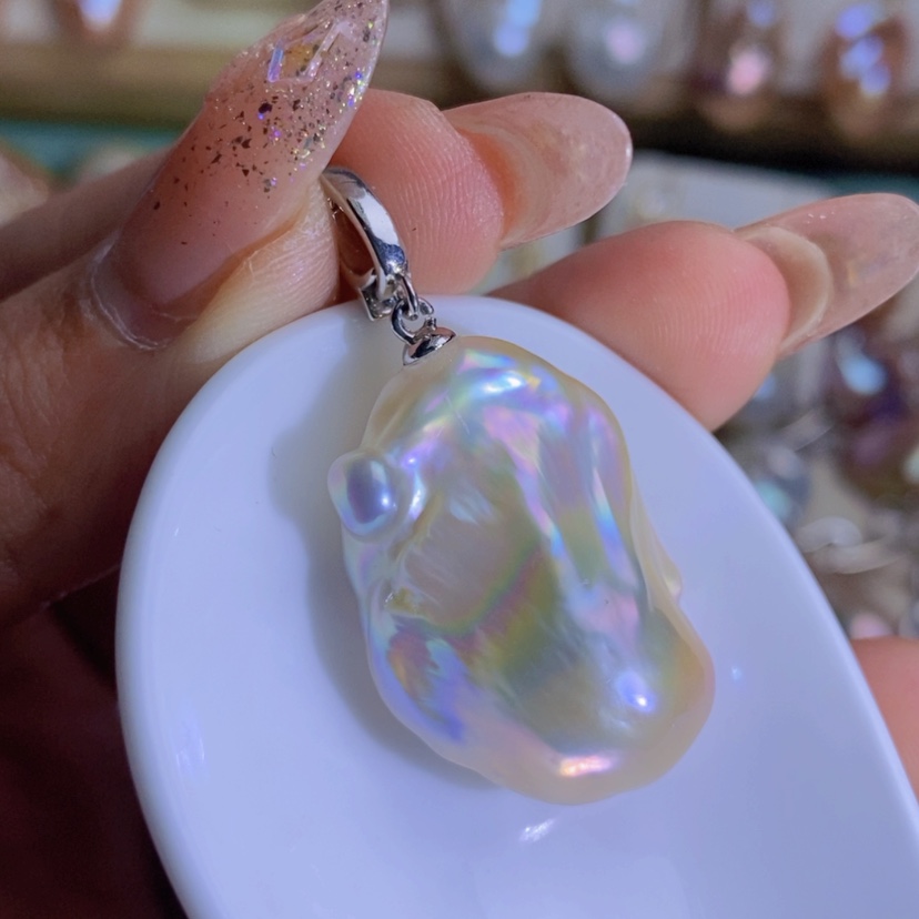 【闪购商品】淡水珍珠天然淡水珍珠（微瑕）合金