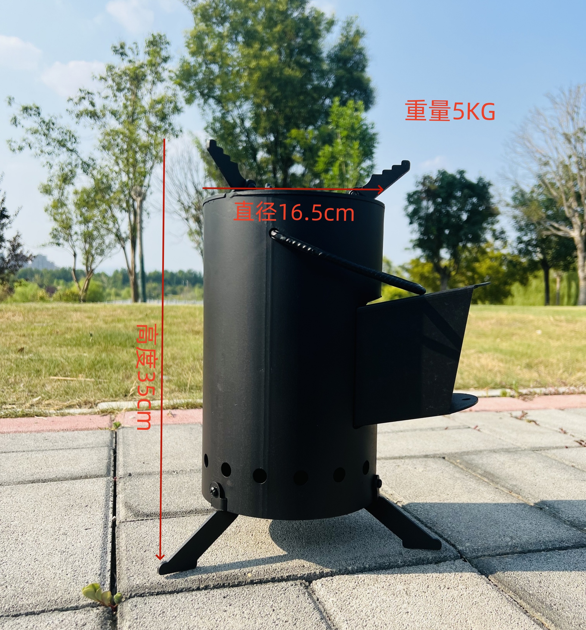 【小城匠人】第六代火箭炉户外气化炉野炊露营钓鱼做饭柴火炉猛火