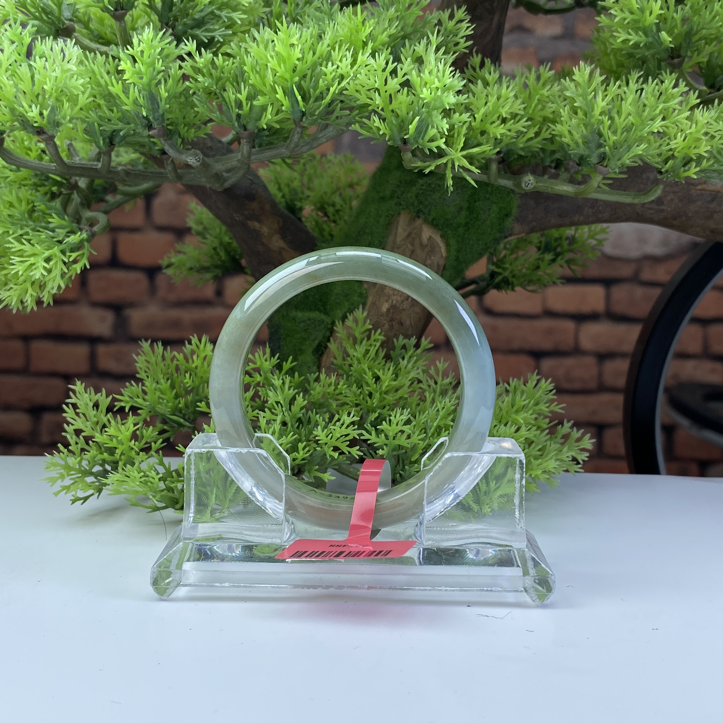 55【刀客砍价王】心心天然缅甸A货翡翠手镯J3