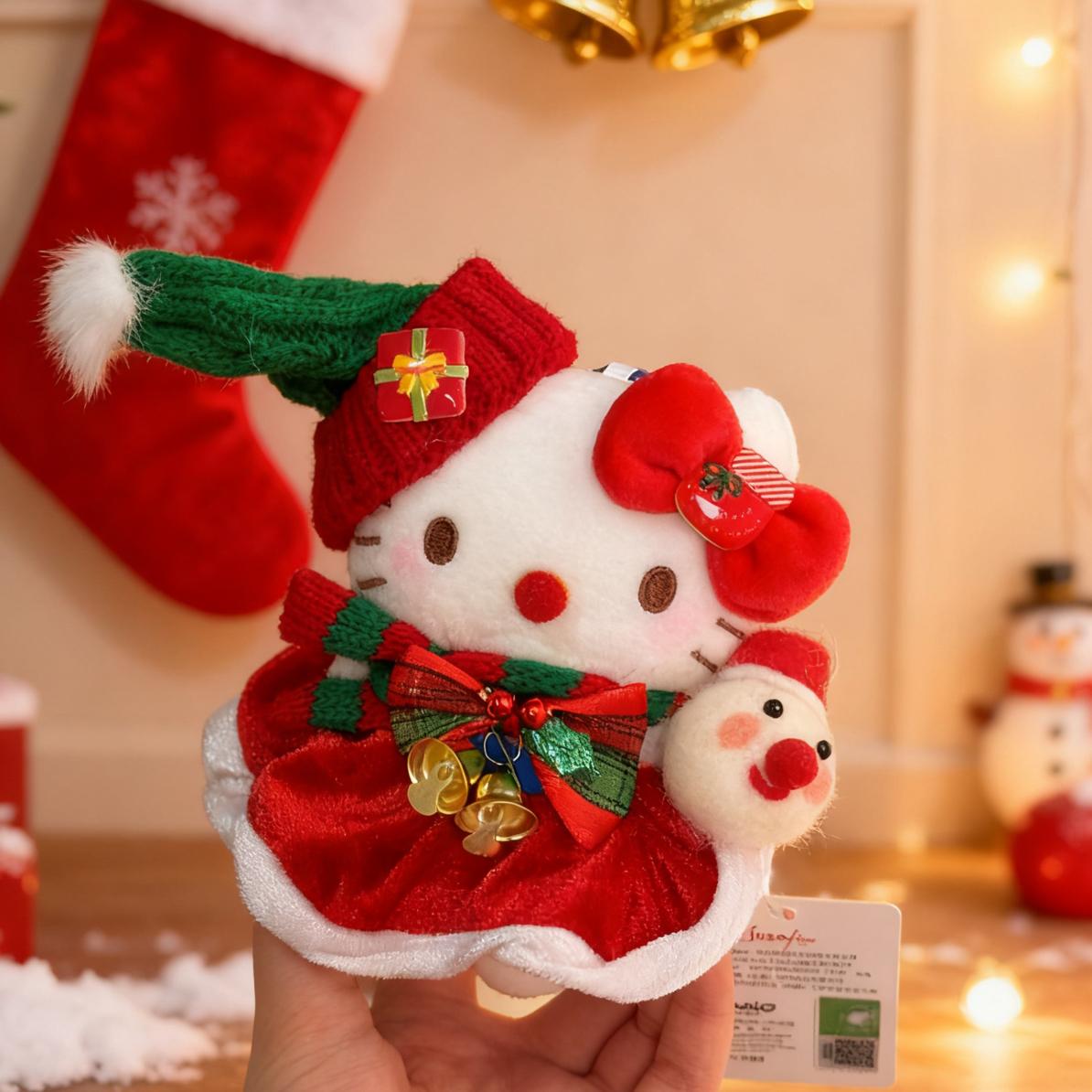 正版hello kitty包包挂件圣诞小丑可爱甜美少女心包挂饰