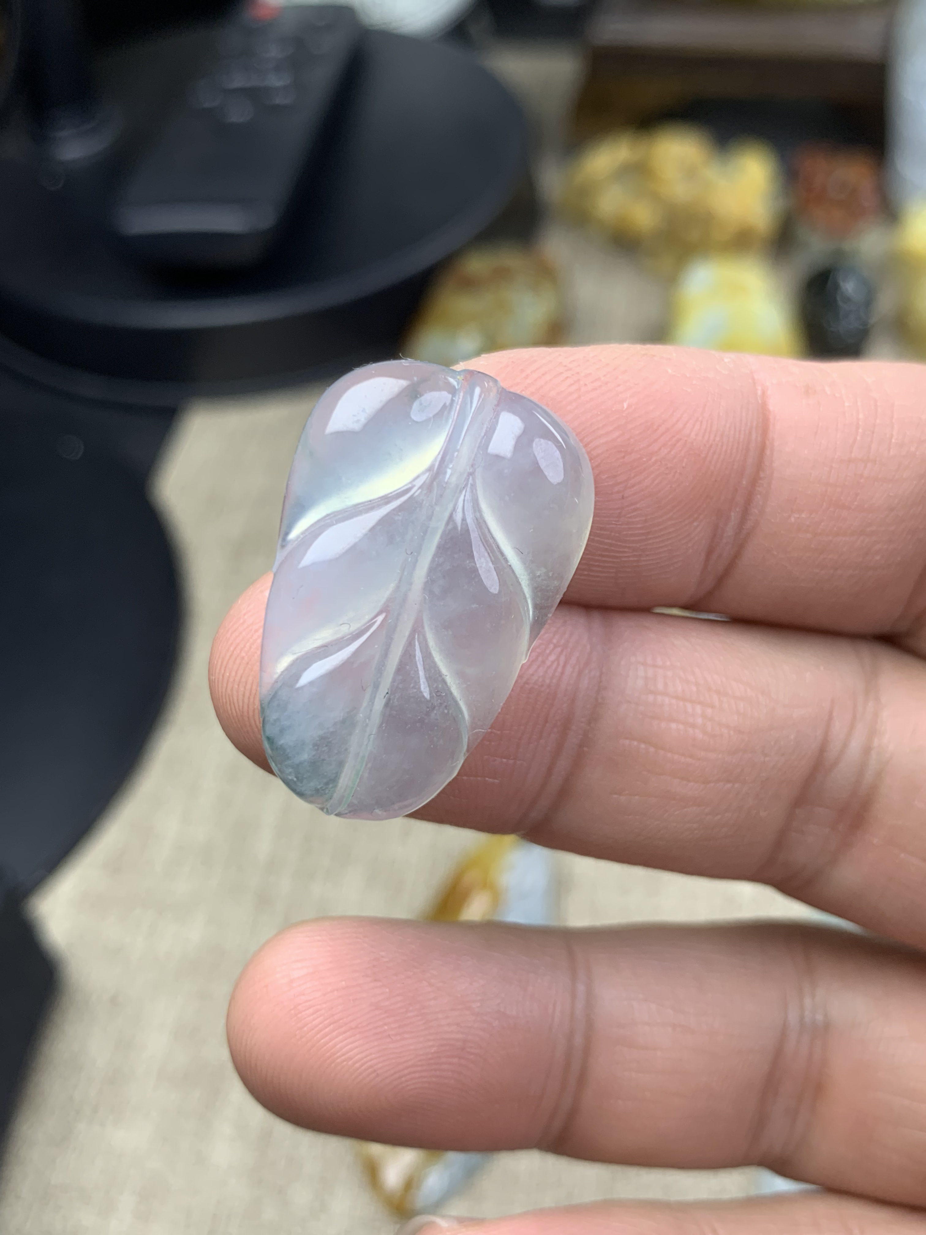 高冰飘花金枝玉叶吊坠大业有成缅甸天然翡翠A货现货镶嵌品质