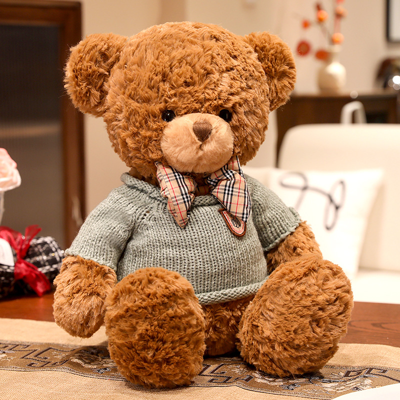 正版抱抱宝贝克莱尔小熊毛绒玩具泰迪熊公仔玩偶生日快乐毛绒玩偶