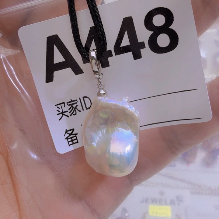 淡水珍珠银S925镶嵌颈饰