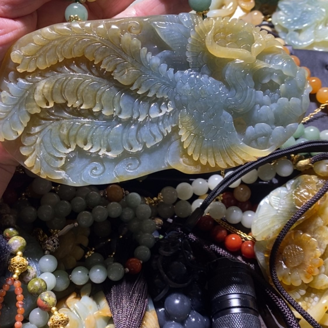 【闪购商品】岫玉毛衣链未镶嵌