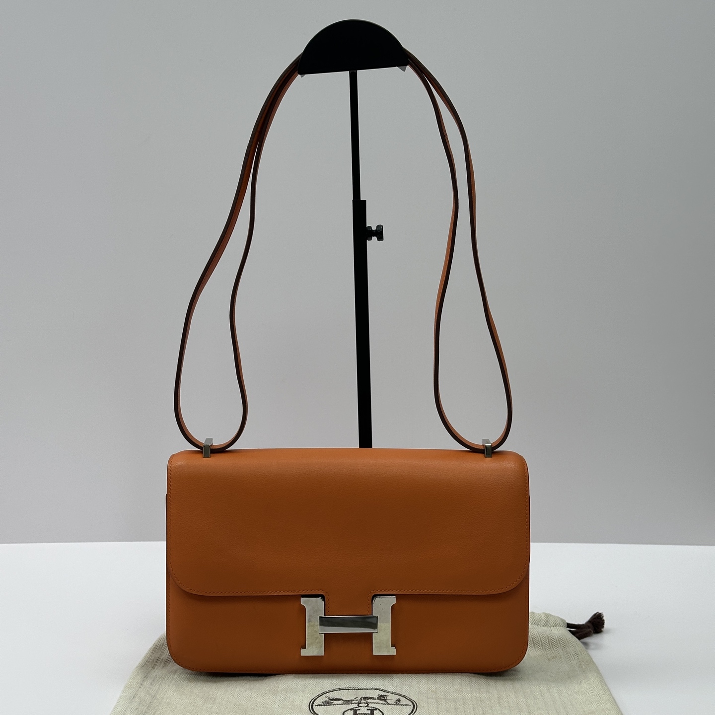 95新 Hermes/爱马仕 横版康康银扣单肩斜挎包 30449