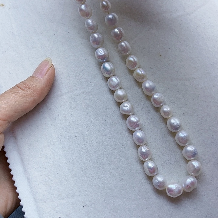 淡水珍珠胸饰银S925镶嵌