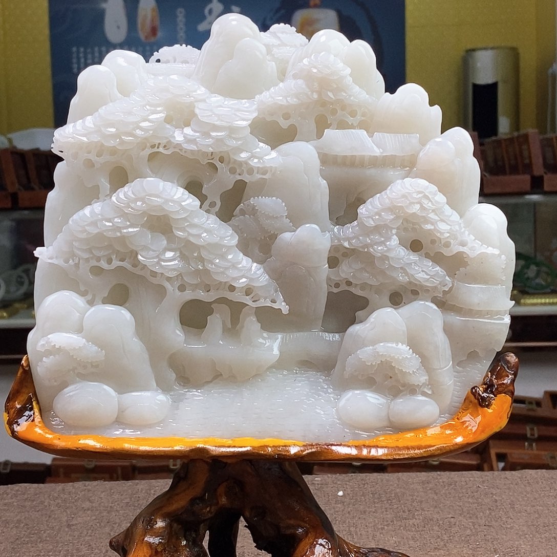 和田玉未镶嵌挂件