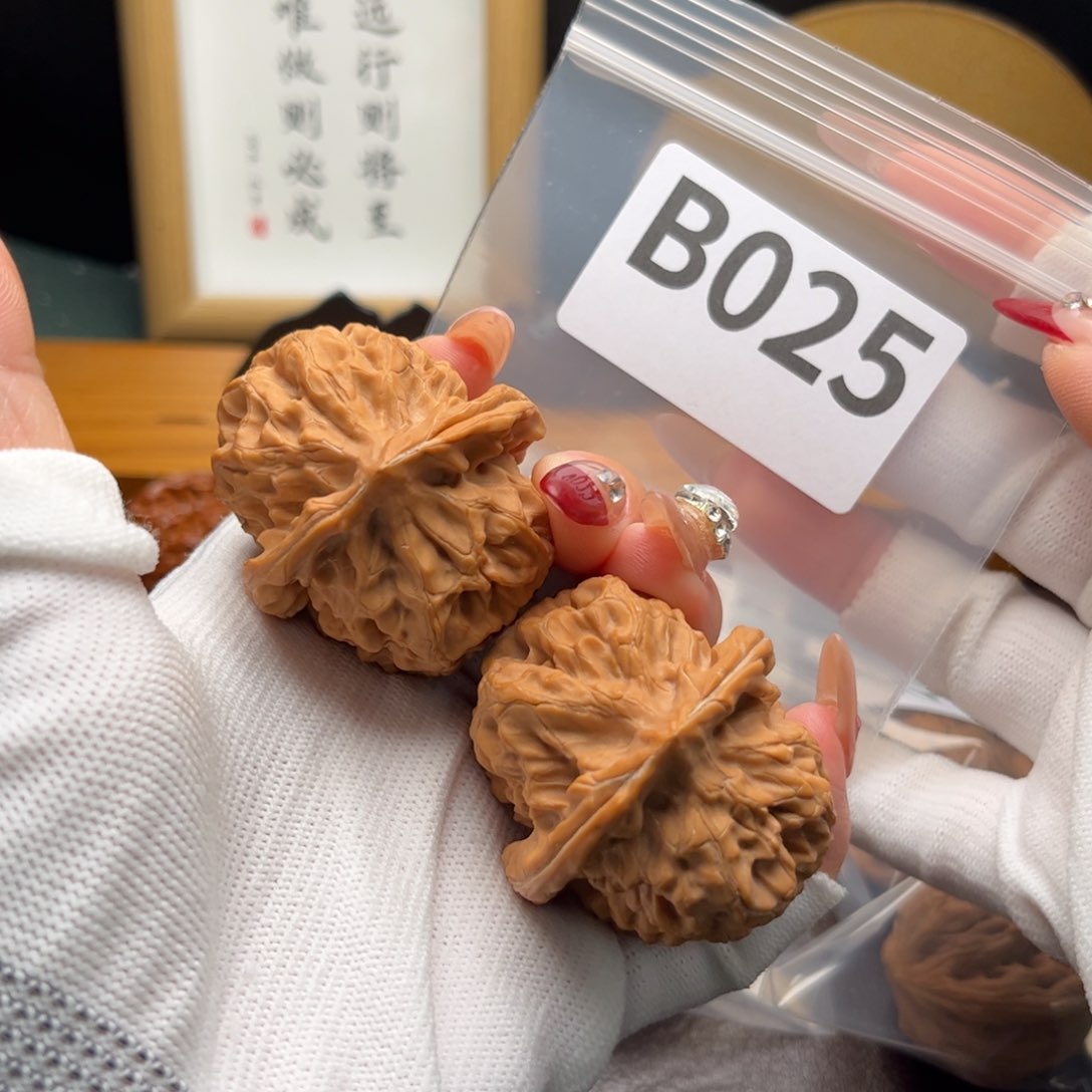 文玩核桃把件41合欢b 025
