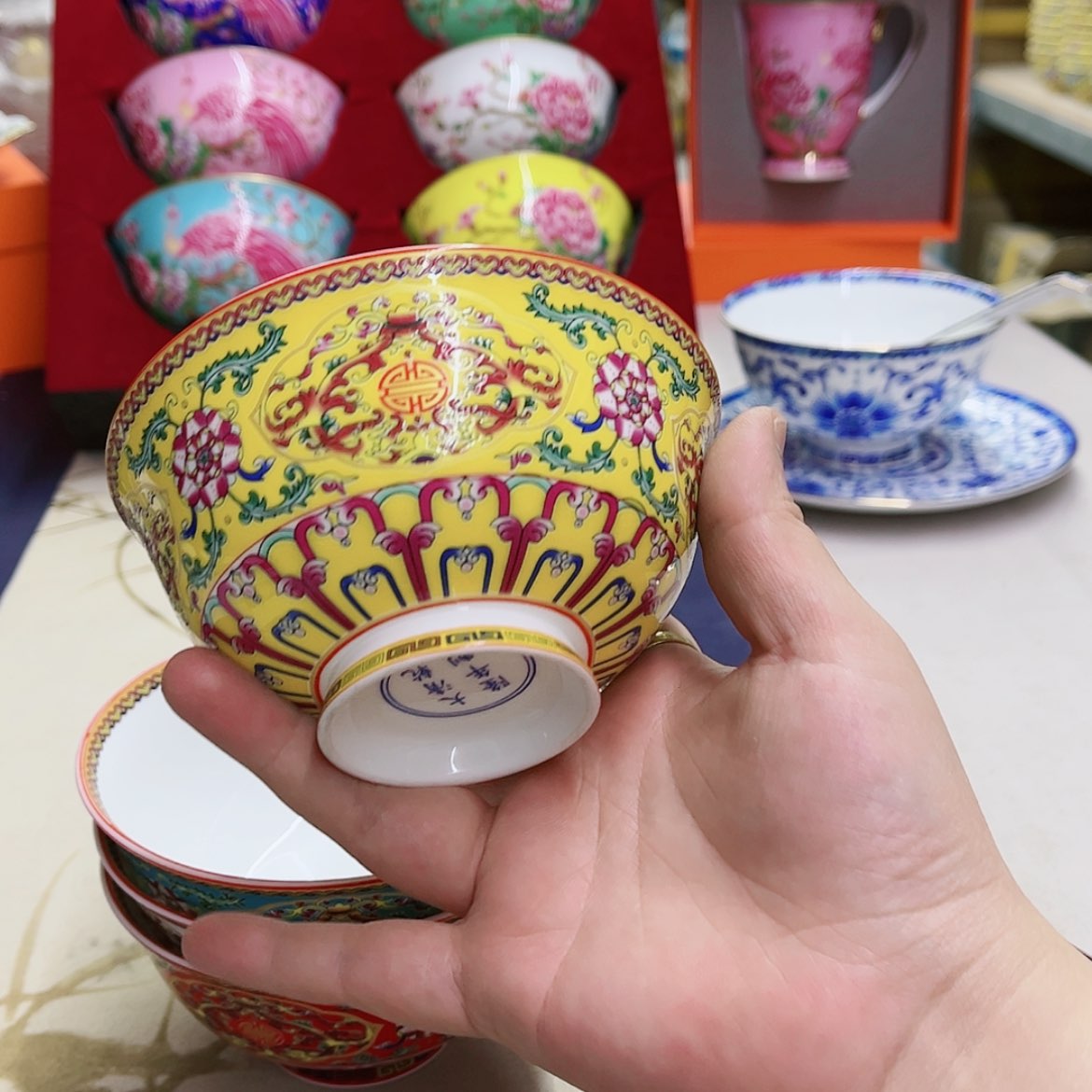 【闪购商品】珐琅4.5英寸6黄。。。。。