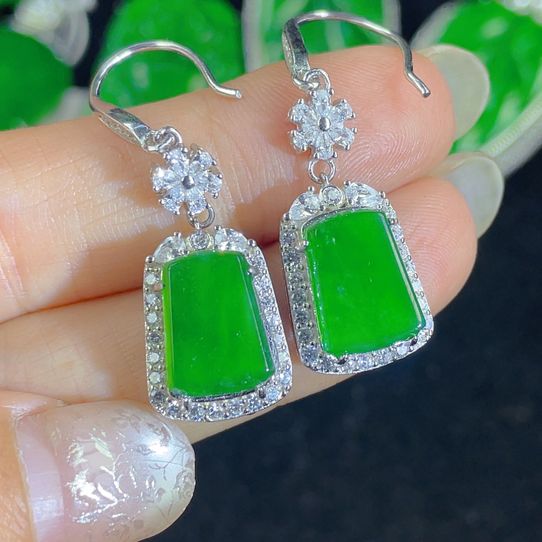 翡翠吊坠(不含链)银S925镶嵌