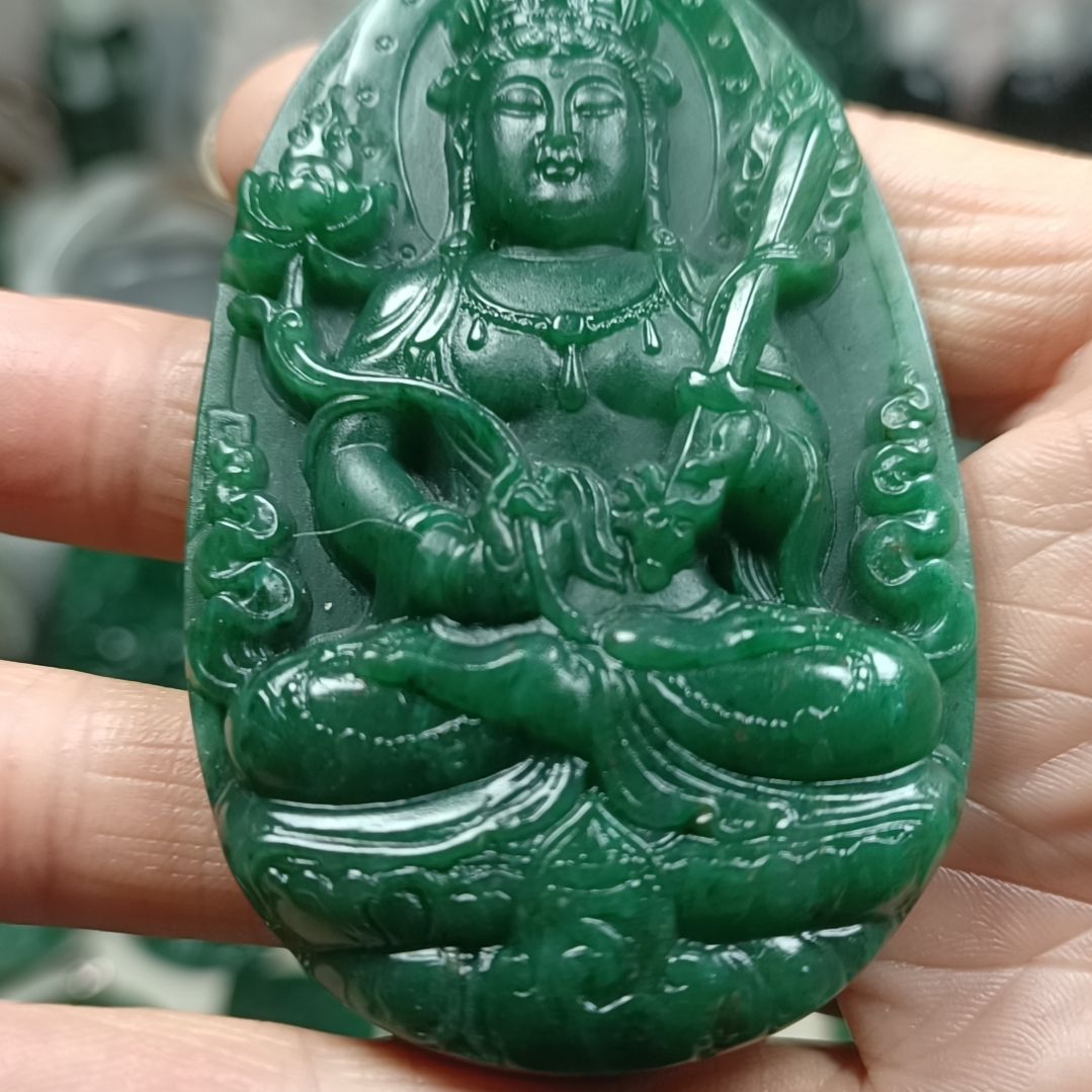 独山玉未镶嵌虚空藏菩萨76高