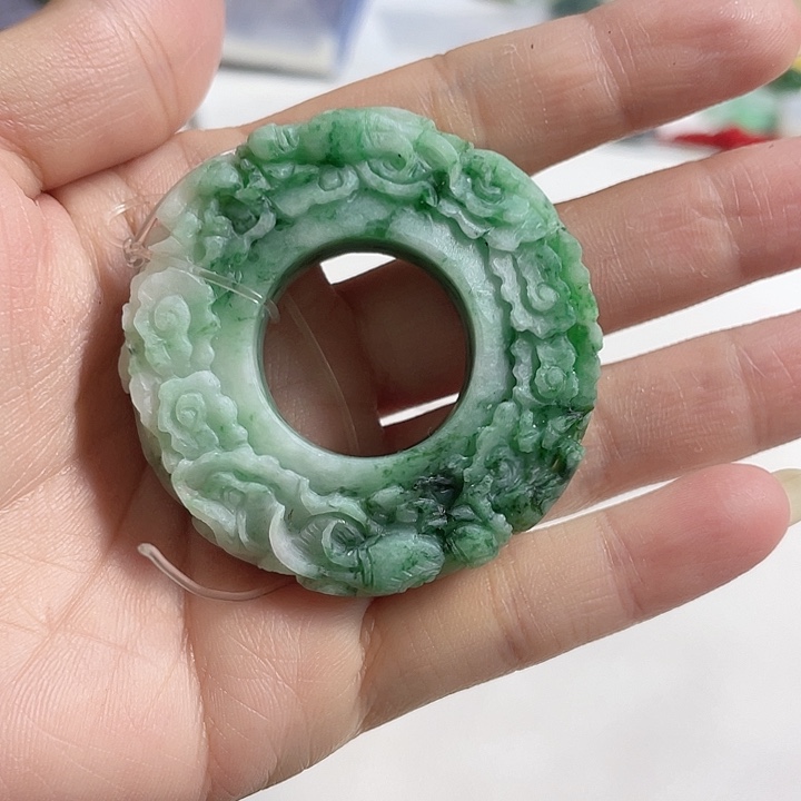 定制翡翠未镶嵌柠**密翡翠