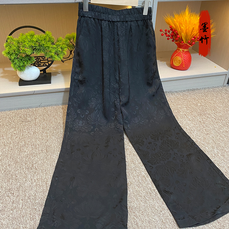 【69098】长款气质裤子轻奢女装休闲长裤重工高级感设计师定制百搭