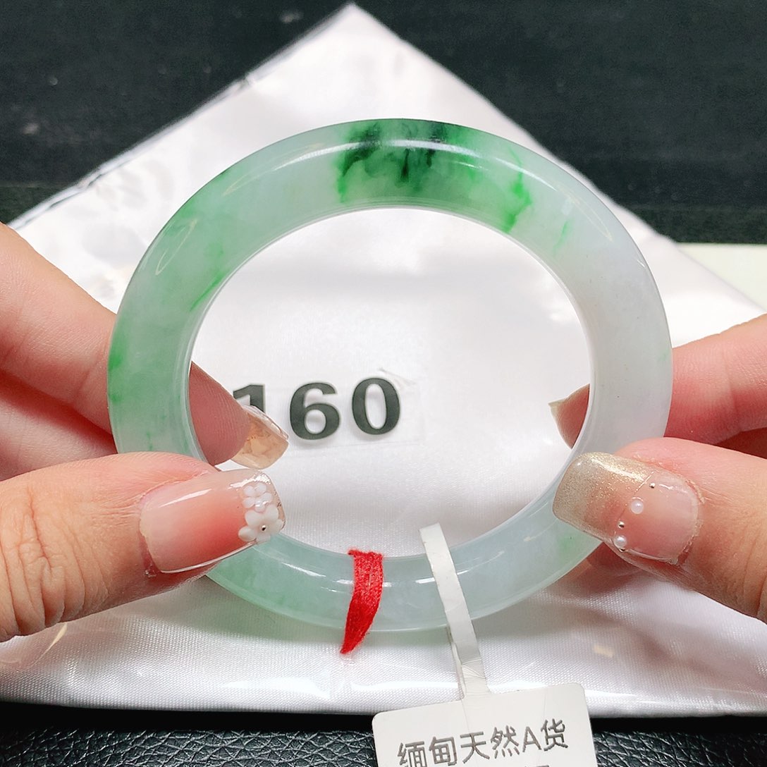 未镶嵌手镯翡翠暖****_53圈口