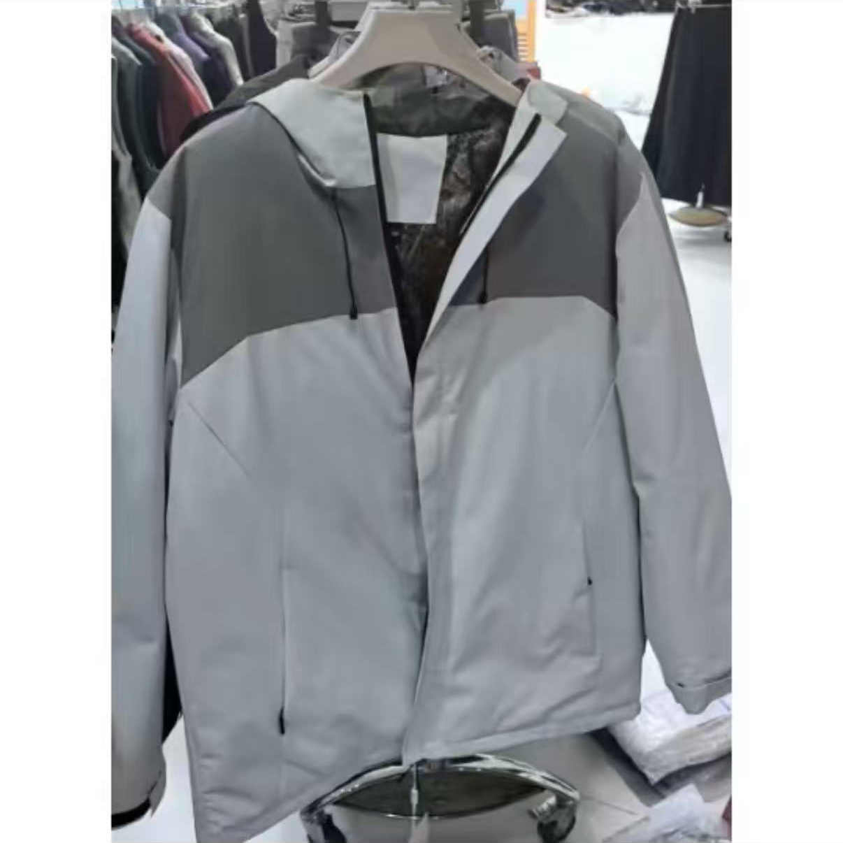 石墨烯棉服户外冲锋衣运动风软壳大码宽松机能夹克短款外套男