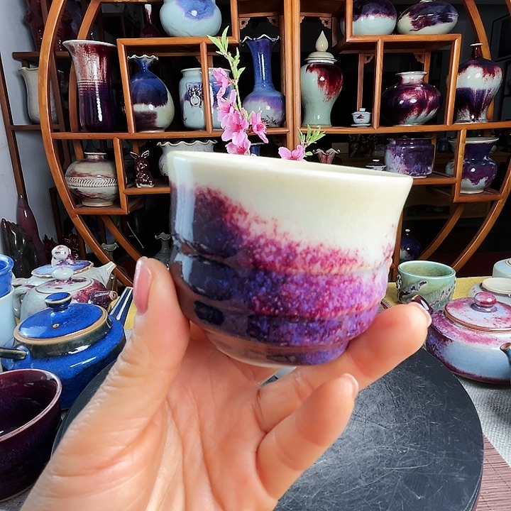 牛家钧窑牛自恒老师钧瓷杯