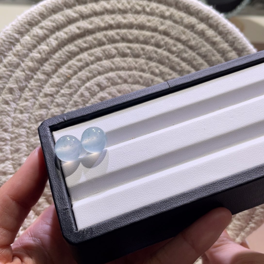 翡翠散珠天然缅a翡翠蓝钢