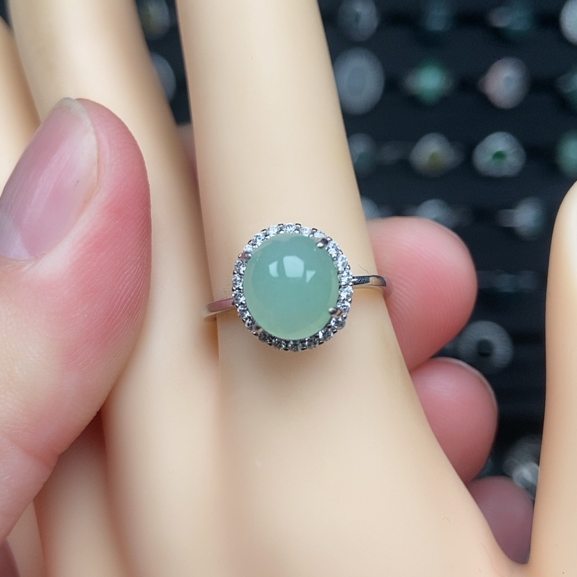 【闪购商品】银S925镶嵌戒指翡翠