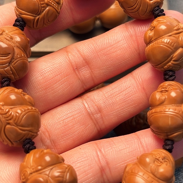 橄榄核手串/手链嘟嘟财神