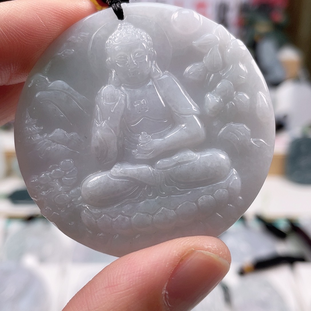 翡翠颈饰未镶嵌0577挂件