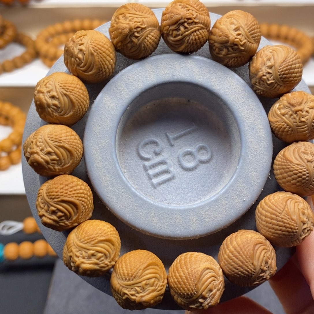 【闪购商品】猴头核桃手串双面蛇羊17➕