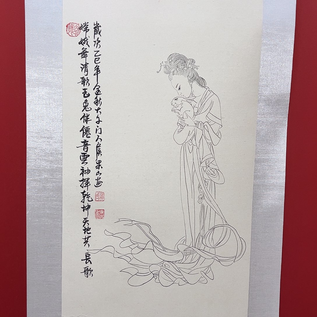 国画侯果山老师国画作品月 