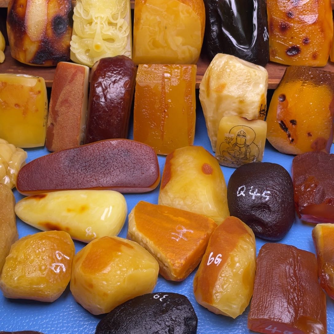 定制蜜蜡未镶嵌原石定制