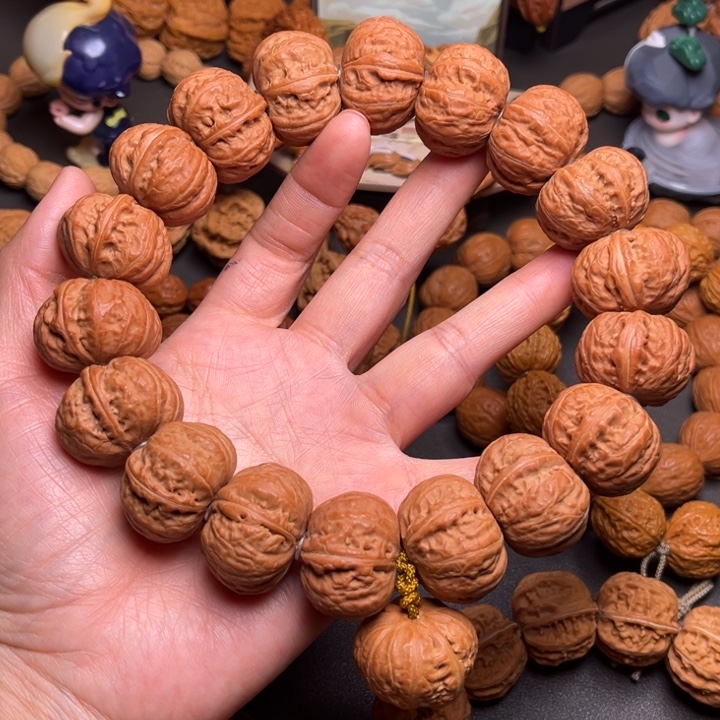 文***少文玩核桃手串磨盘