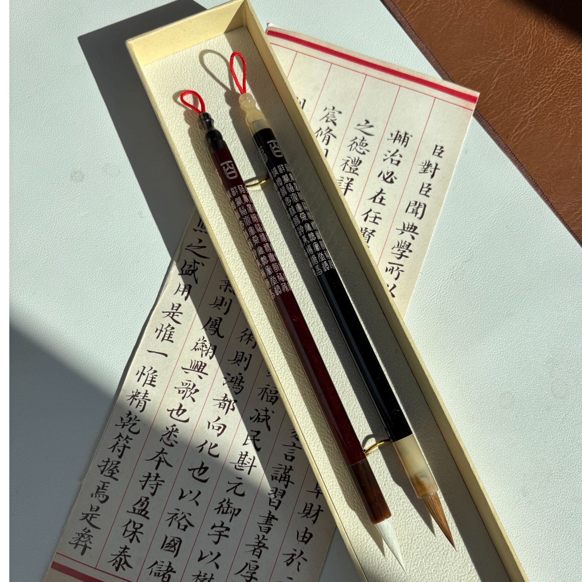 百福毛笔出锋2.5支持清水试笔蘸墨不退