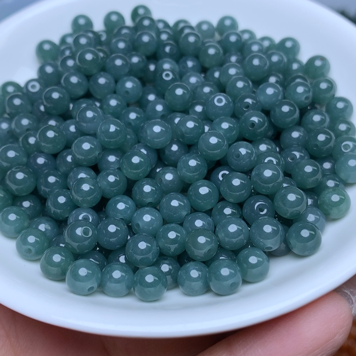 【闪购商品】翡翠手链未镶嵌卡6冰透蓝水50个