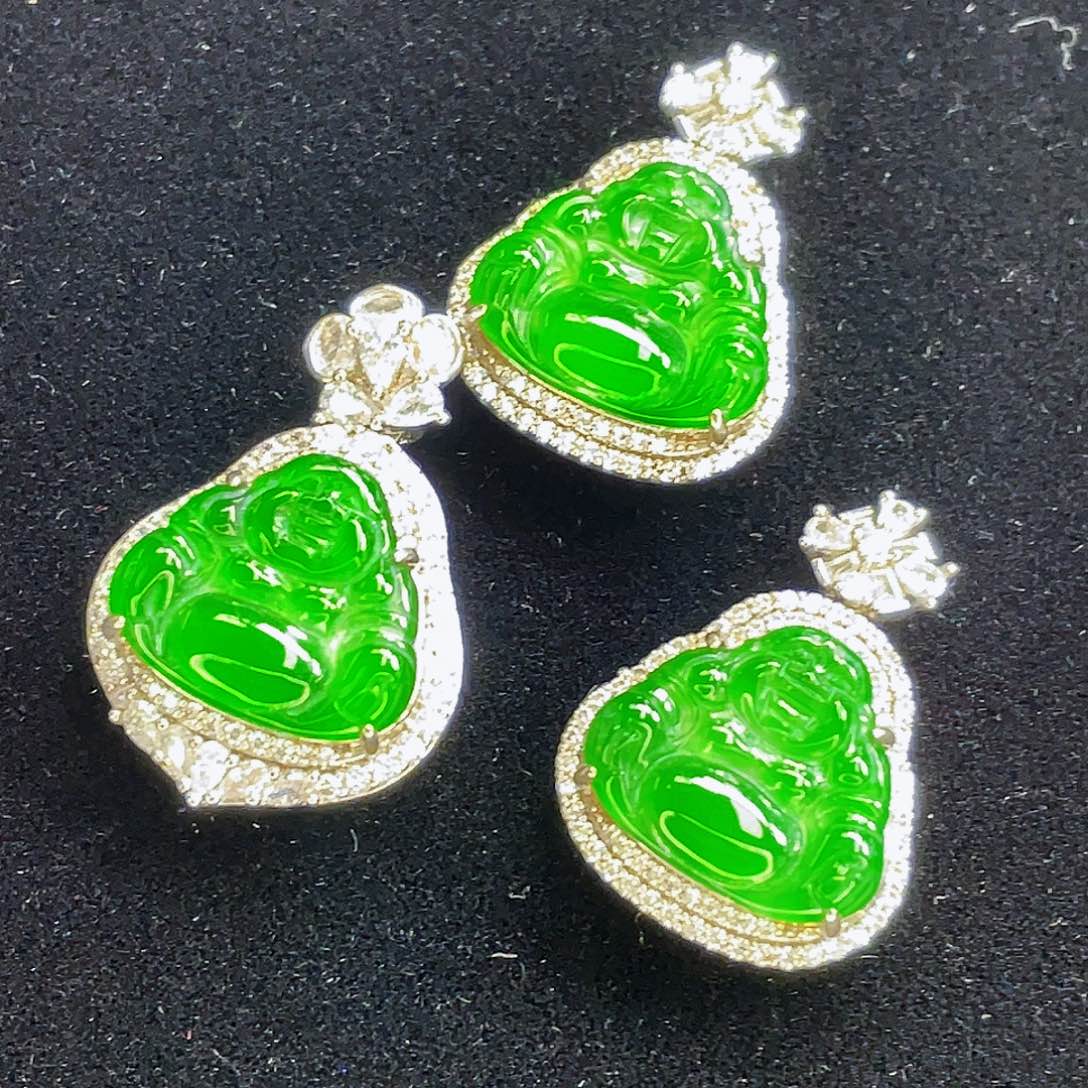 翡翠未镶嵌吊坠(不含链)