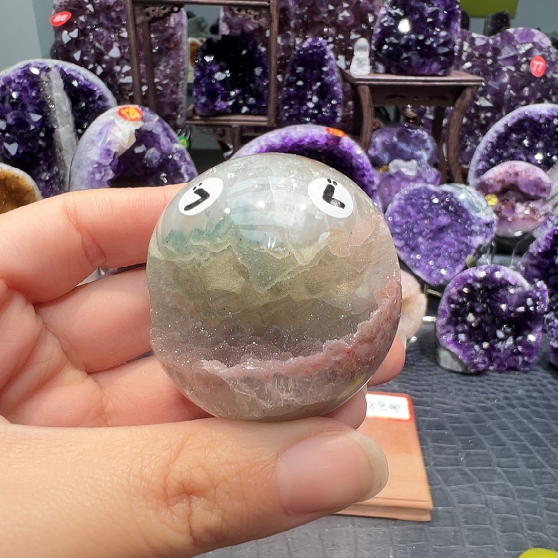 紫晶珠宝半成品未镶嵌