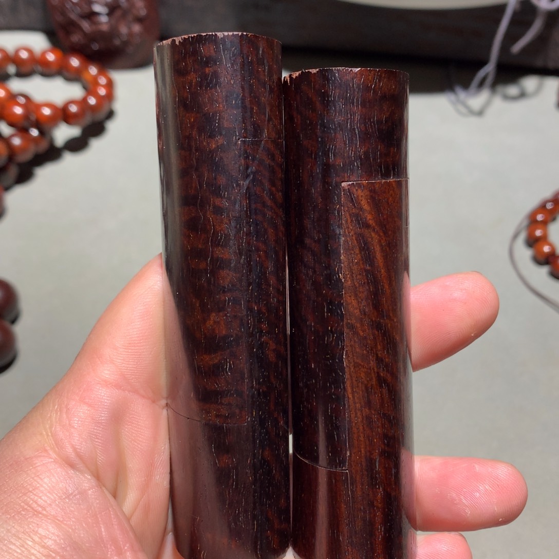 小叶紫檀手串/手链2段琴杆