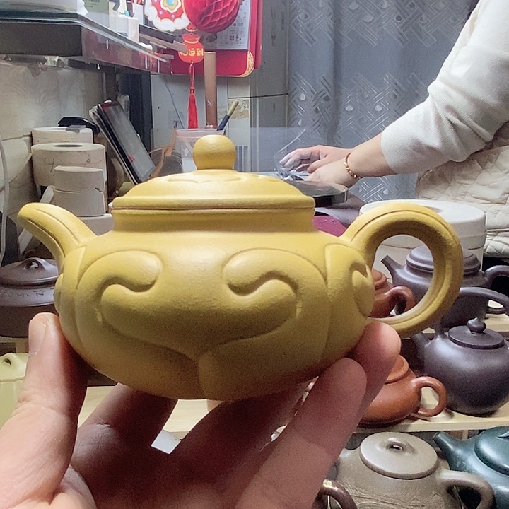 紫砂茶壶河****巍如意壶 微瑕