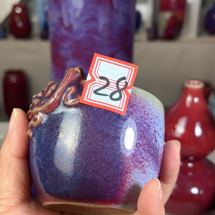 1***0瓷片钧瓷手工艺品杯子