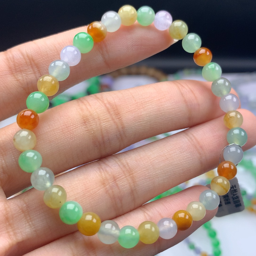 翡翠手链未镶嵌卡